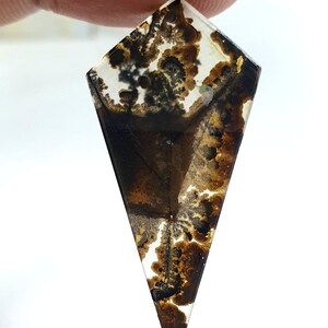 Erstaunliche Größe 40 x 20 mm !!! NATÜRLICHER Dendritischer Achat Cabochon, loser Edelstein, Dendritischer Achat für die Herstellung von Schmuck Pendent.