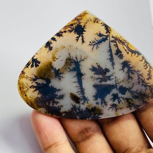 Riesige Größe !!! Dendritenachat Cabochon, Lose Edelstein, Dendritenachat für die Herstellung von Schmuck Pendent Größe 54 x 69 MM