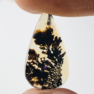 Wunderschöner Designer Dendriten Achat !!! NATÜRLICHER Dendritenachat Cabochon, loser Edelstein, 10X18 mm Dendritenachat für die Herstellung von Schmuckanhängern.