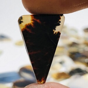 Natürlicher Achat !!! Dendritenachat Birne Cabochon, Lose Edelstein, Dendritenachat 14x20 Größe für die Herstellung von Schmuck Pendent