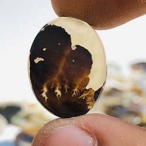 Natürlicher Achat !!! Dendritenachat Birne Cabochon, Lose Edelstein, Dendritenachat 13x17 Größe für die Herstellung von Schmuck Pendent