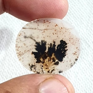 Riesige Größe Oval !!! Dendritenachat Oval Cabochon, Lose Edelstein, Dendrit Achat, Shajri Akik für die Herstellung von Schmuck Pendent Größe 25 x 22 MM