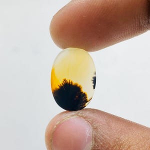 Riesige Größe !!! Dendritenachat Birne Cabochon, Lose Edelstein, Dendritenachat für die Herstellung von Schmuck Pendent Größe 16 x 11 MM