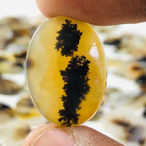 Wunderschöner Designer Dendriten Achat !!! NATÜRLICHER Dendritischer Achat Cabochon, loser Edelstein, 22X16 MM Dendritischer Achat für die Herstellung von Schmuck Pendent.