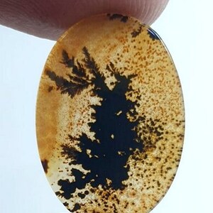 Wunderschöner Designer Dendriten Achat !!! NATÜRLICHER Dendritenachat Cabochon, loser Edelstein, 15 x 21 mm Dendritenachat für die Herstellung von Schmuck Pendent.