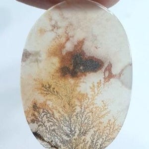 Wunderschöner Designer Dendriten Achat !!! NATÜRLICHER Dendritenachat Cabochon, loser Edelstein, 19 x 27 mm Dendritenachat zur Herstellung von Schmuckanhängern.