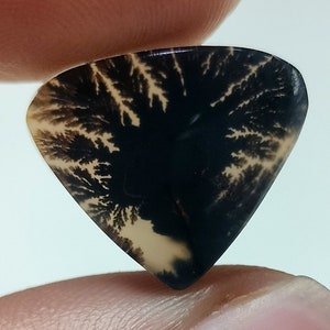 100% Natürlich Landschaftlich Achat !!! Baumachat, Dendritenquarz, Dendritenachat, Malerischer Achat-Edelstein, Dendritenachatstein, Größe 18 x 15 MM