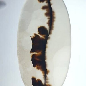 Wunderschöner Designer Dendriten Achat !!! NATÜRLICHER Dendritischer Achat Cabochon, loser Edelstein, 24 x 48 mm Dendritischer Achat zur Herstellung von Schmuckanhängern.