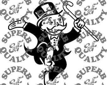 Uncle Pennybags Svg File - Etsy