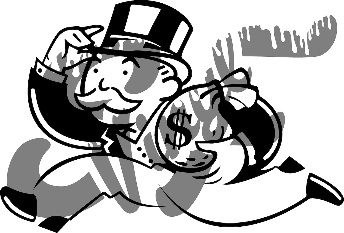 Uncle Pennybags Svg File - Etsy