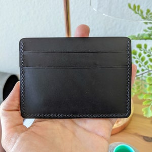 Octavia Wallet - Cartera slim 4 tarjeta en Buttero negro