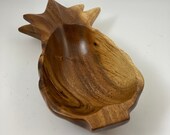Wood Pineapple Serving Bowl Monkey Pod
