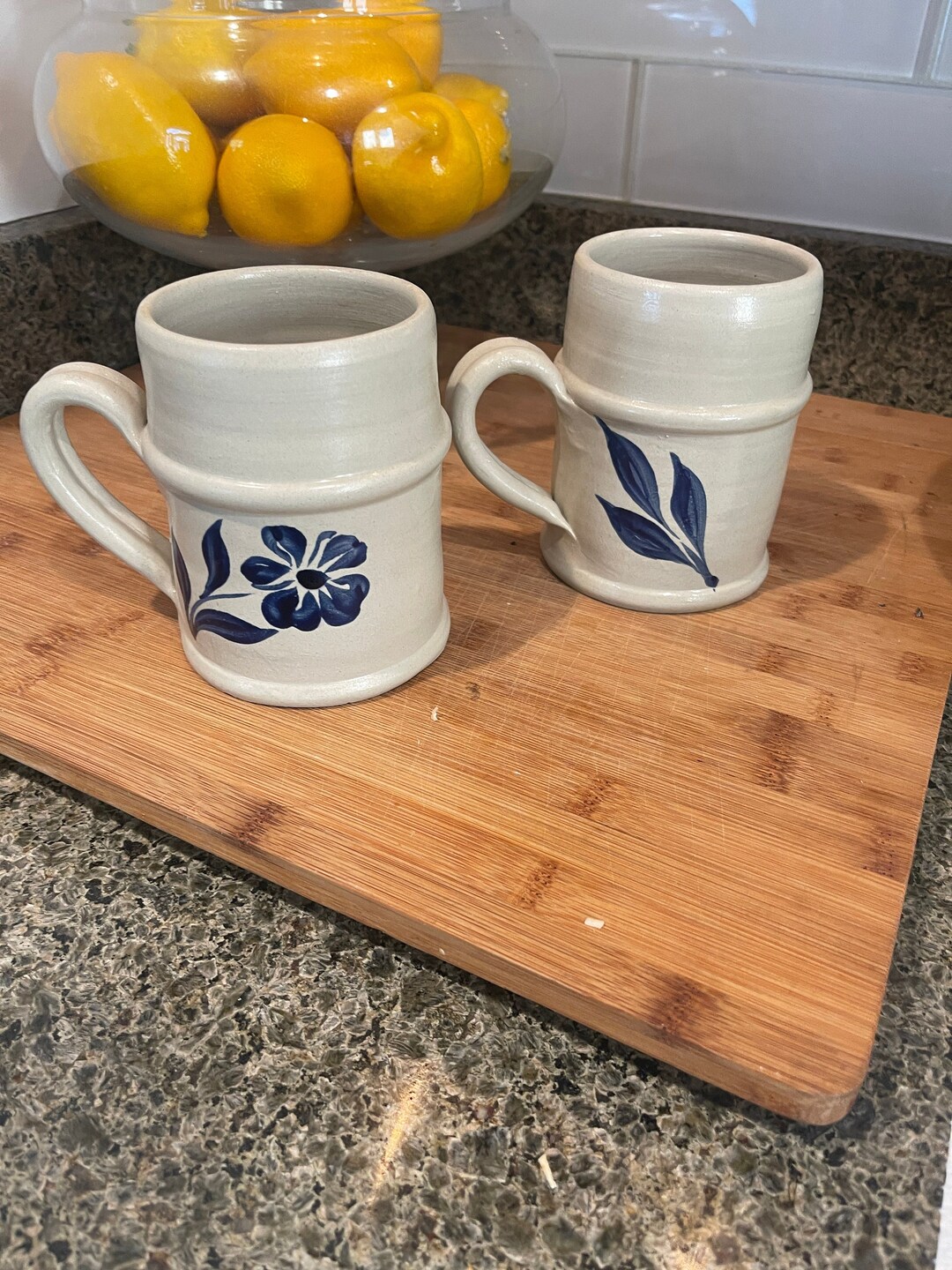 2 Williamsburg Salt Glaze Pottery Mugs Williamsburg Pottery Etsy