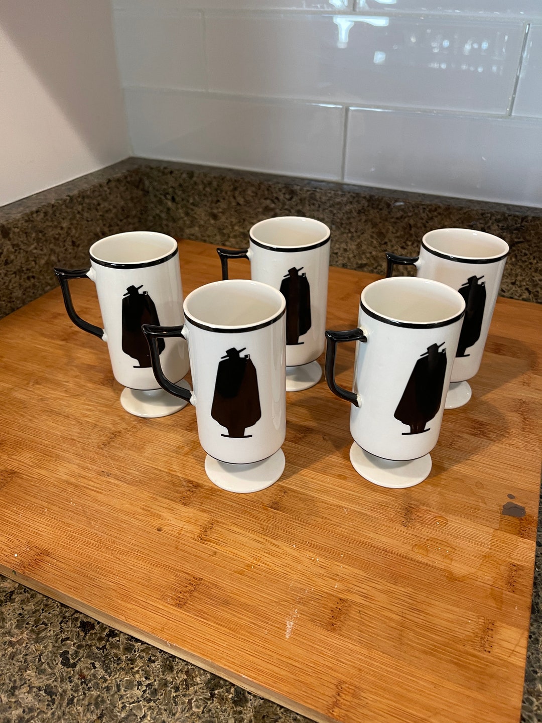 Capra Negra Coffee Cups/capra Negra Cappuccino Cups,5 Capra Negra Cups ...