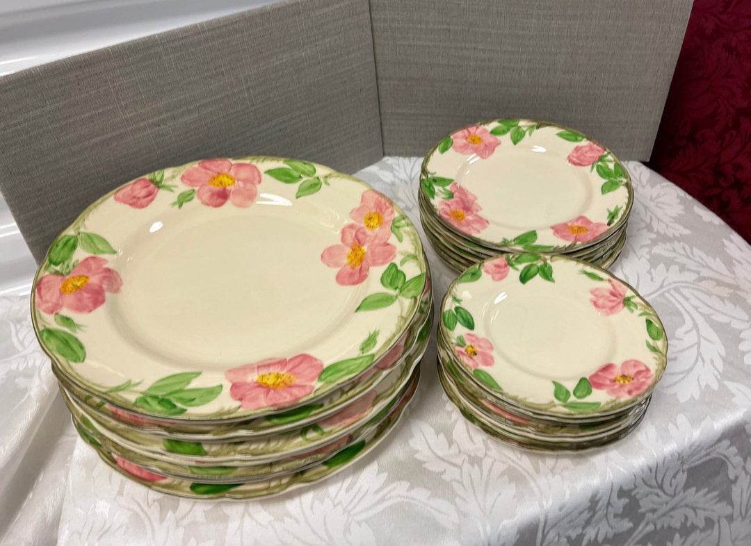 Franciscan Desert Rose Plates and Bowls, Franciscan Desert Rose Dinner