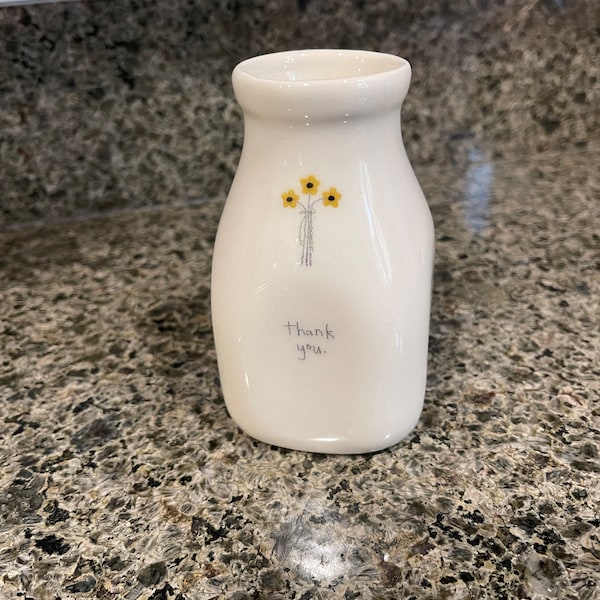 Beth Mueller Thank you Vase, Thank you gift, flower thank you