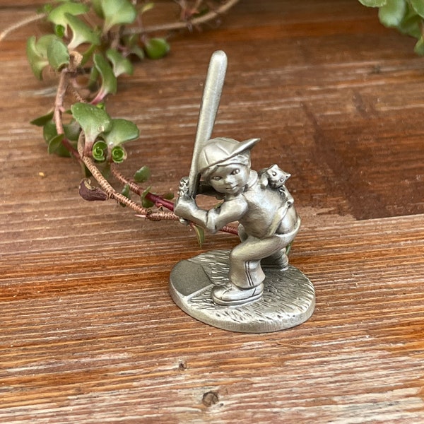Pewter Boy Figurine Etsy