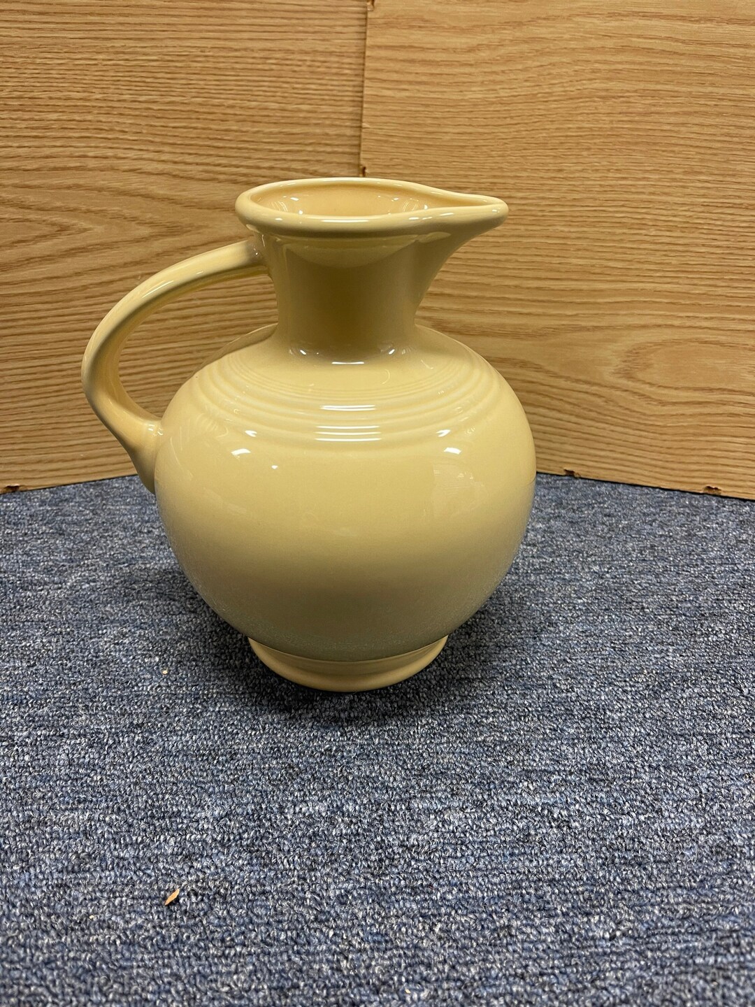 Fiesta Fiestaware Yellow Carafe Water Jug Pitcher Etsy