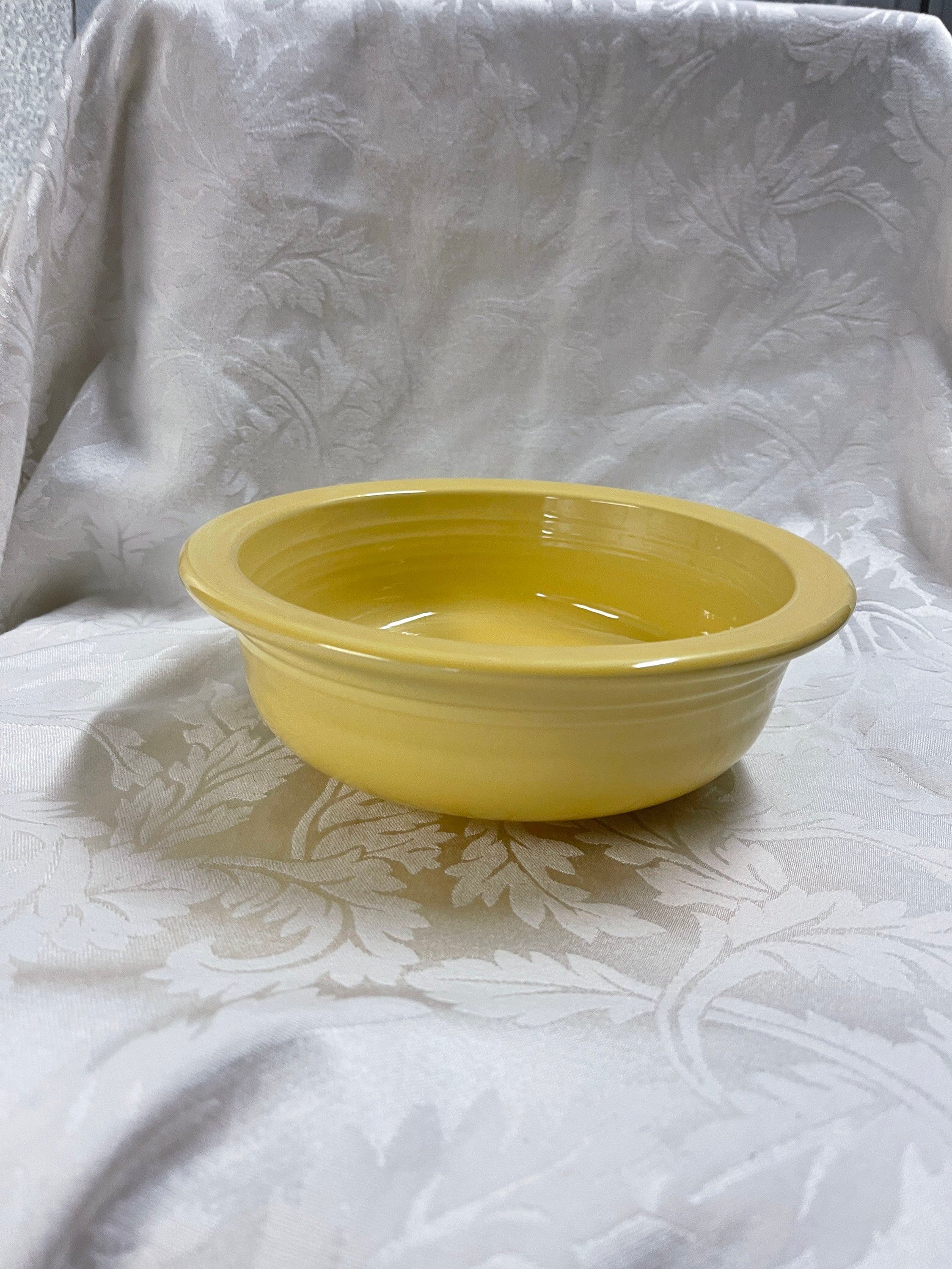 Fiestaware Pale Yellow Vegetable Bowl, Yellow Fiesta Ware Bowl