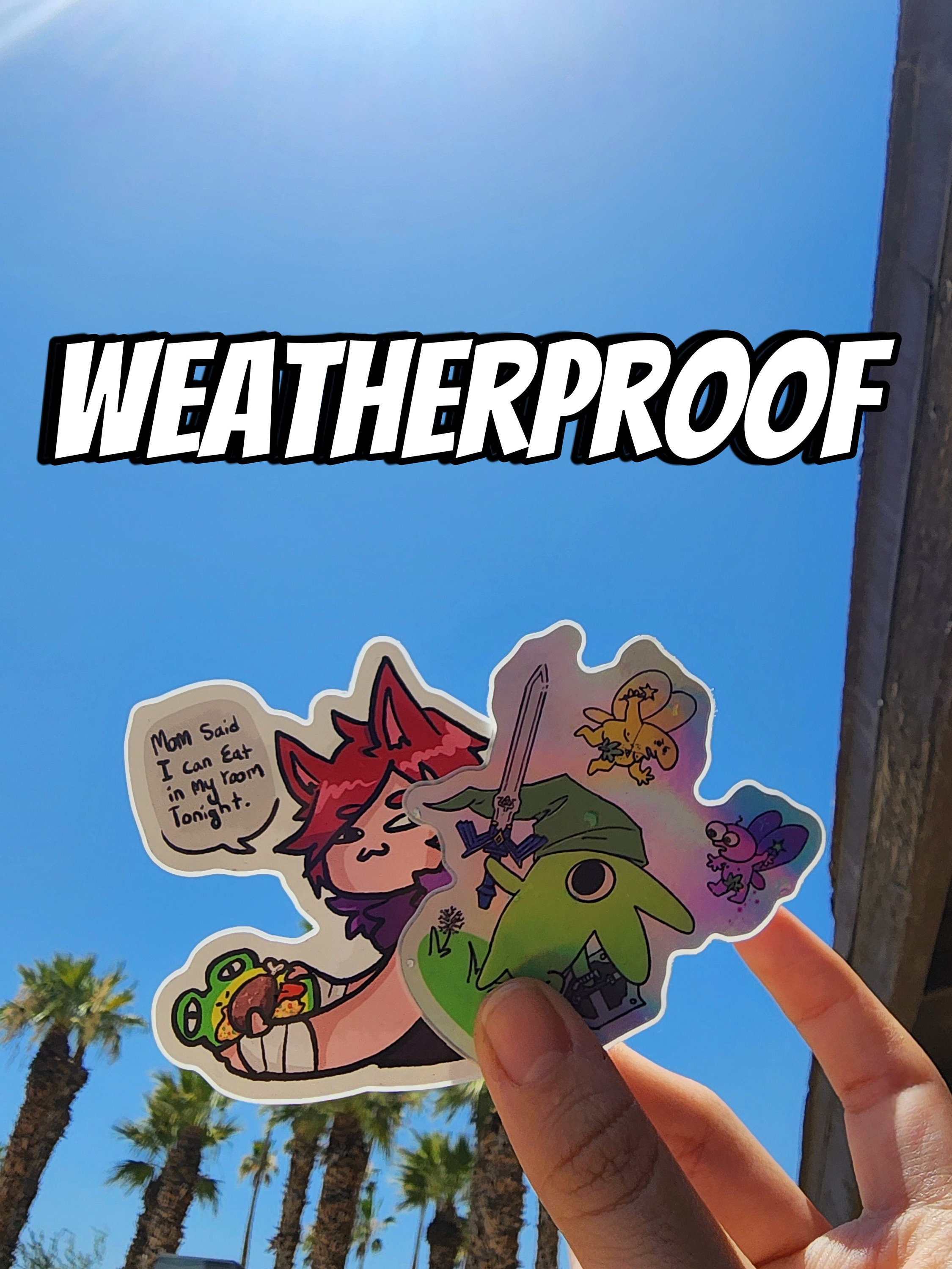 Glep X Zelda Holo Sticker, Smiling Friends, Glep, Pim, Charlie ...