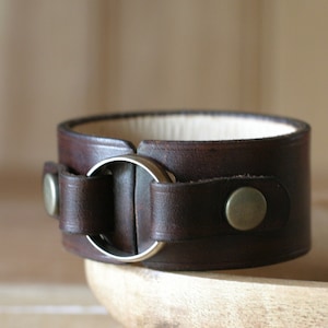 Lined Cuff Bracelet for a Ring