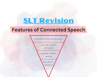 SLT Features of Connected Speech Revision/Reference Paper