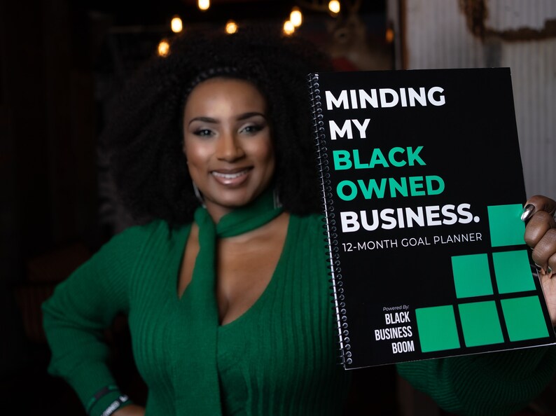 Minding My Black Owned Business Undated Goal Planner Etsy