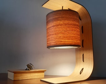 C Lamp. Table Lamp. Natural Oak. Bedside Lamp. Desk Lamp.