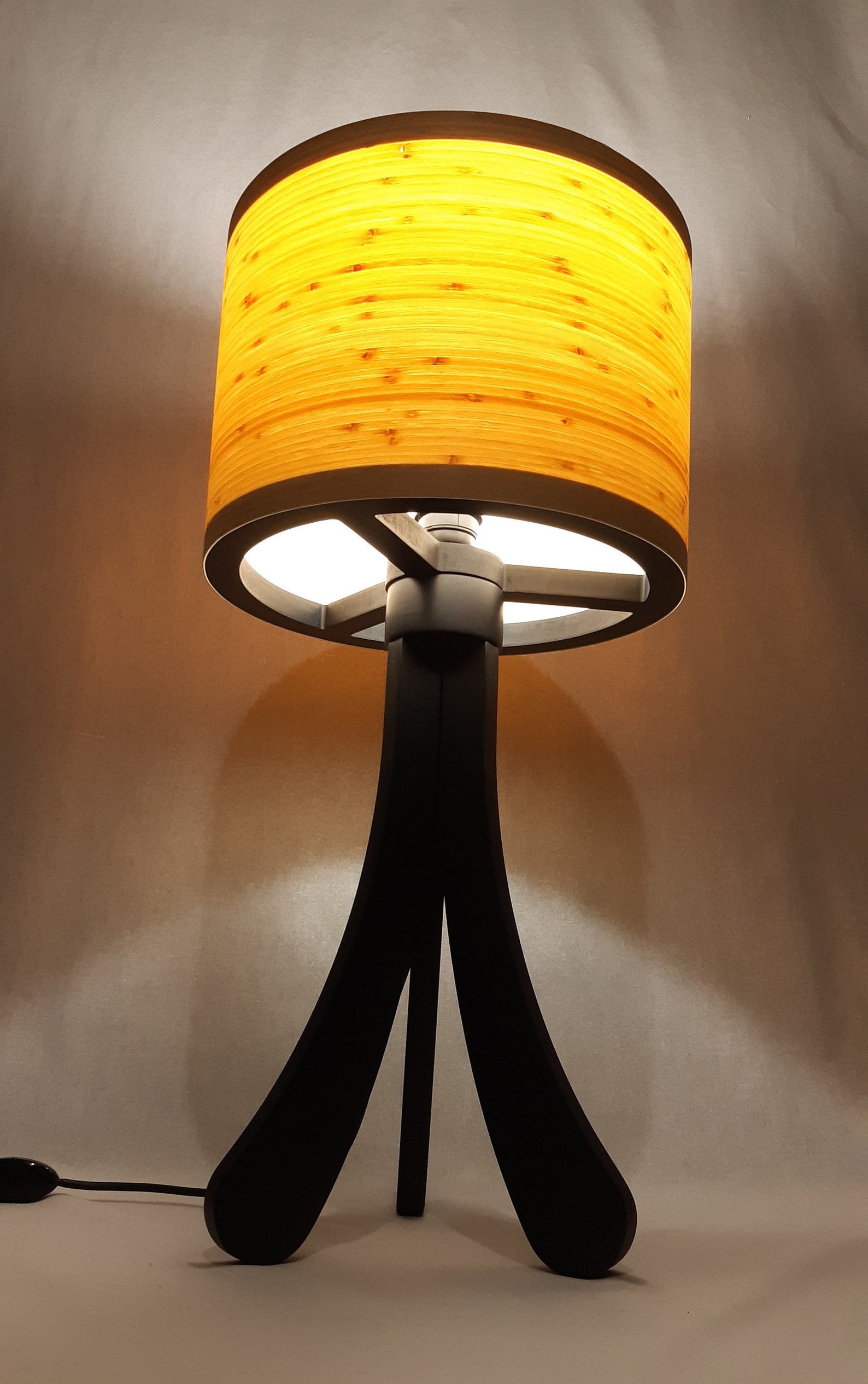 Table Lamp. Natural Bamboo Desk Lamp. Bedside Lamp. Unique Handmade ...