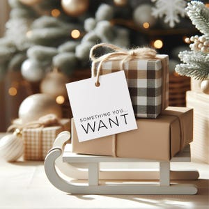 Want, Need, Wear, Read Gift Tags | Festive Christmas Gift Tag Printable Digital File Download, Kids Christmas Gift Tags, Xmas Holiday Tags