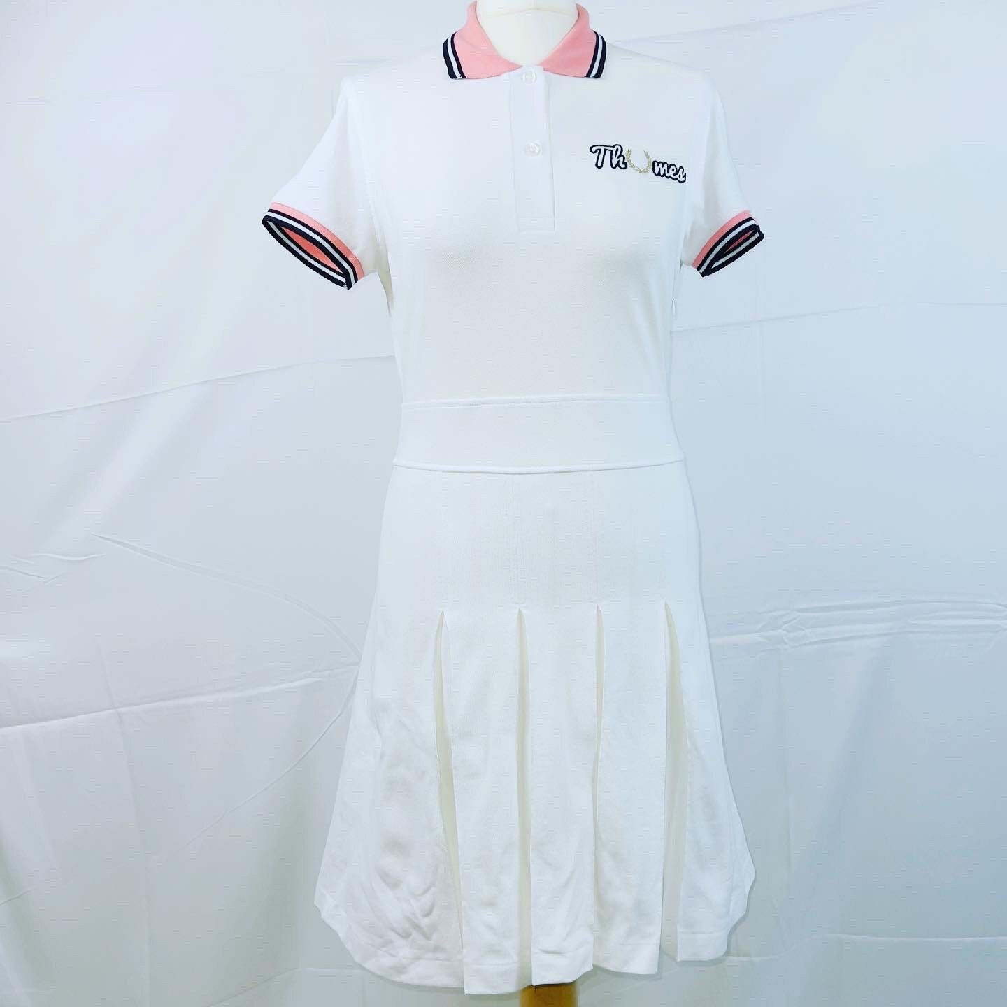 fred perry pleated pique tennis dress