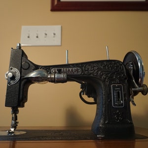 Vintage White Rotary Electric Sewing Machine in Cabinet PICK - Etsy