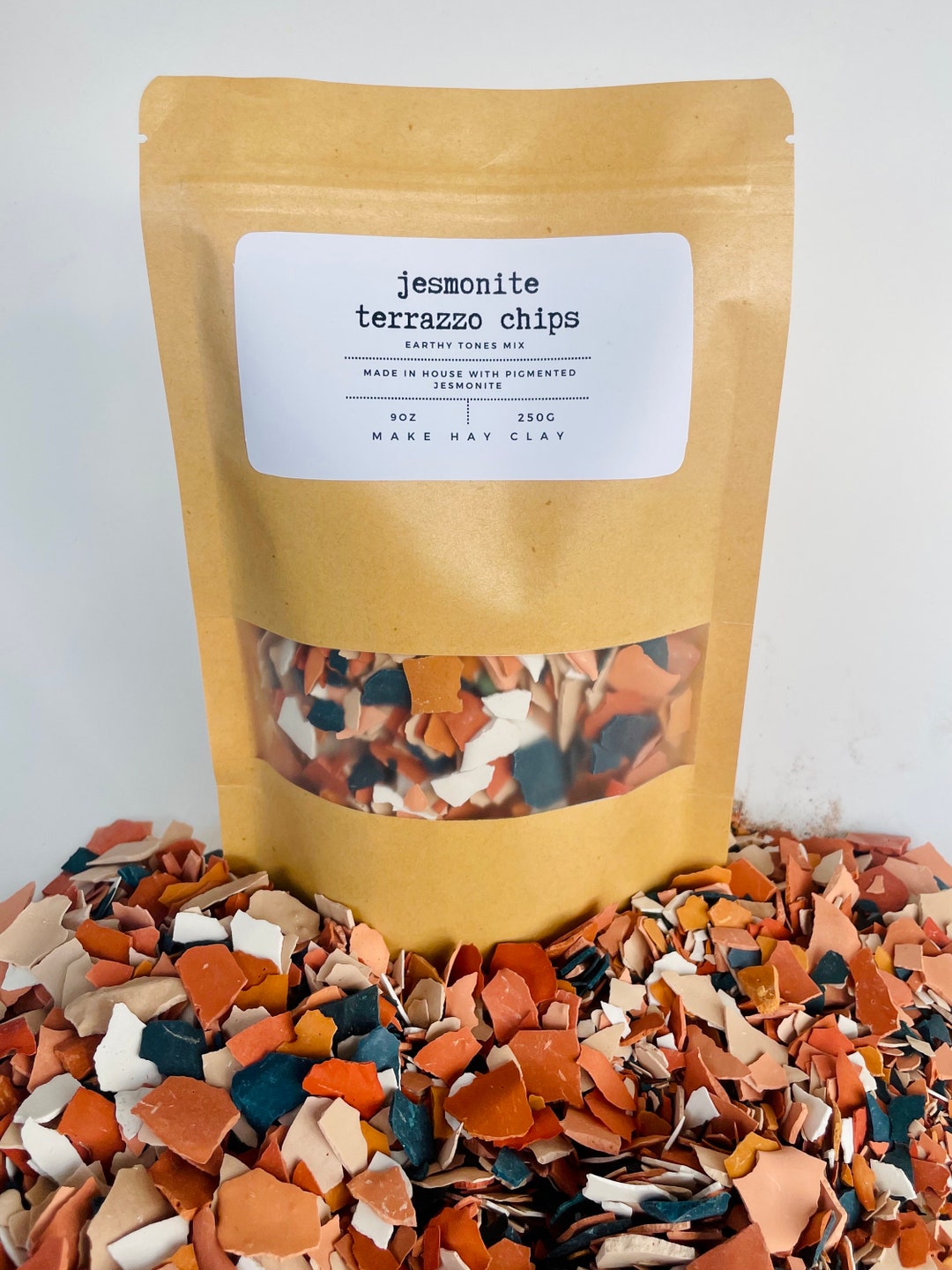 Jesmonite Terrazzo Chips / Earth Tones Mix / Ecoresin Hand Mixed Etsy