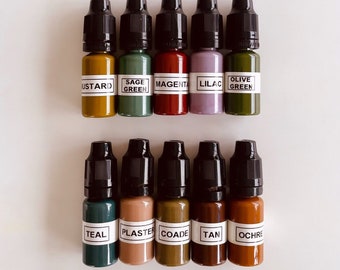 Jesmonite Pigment | 10ml Tropfflasche, Signature Shades