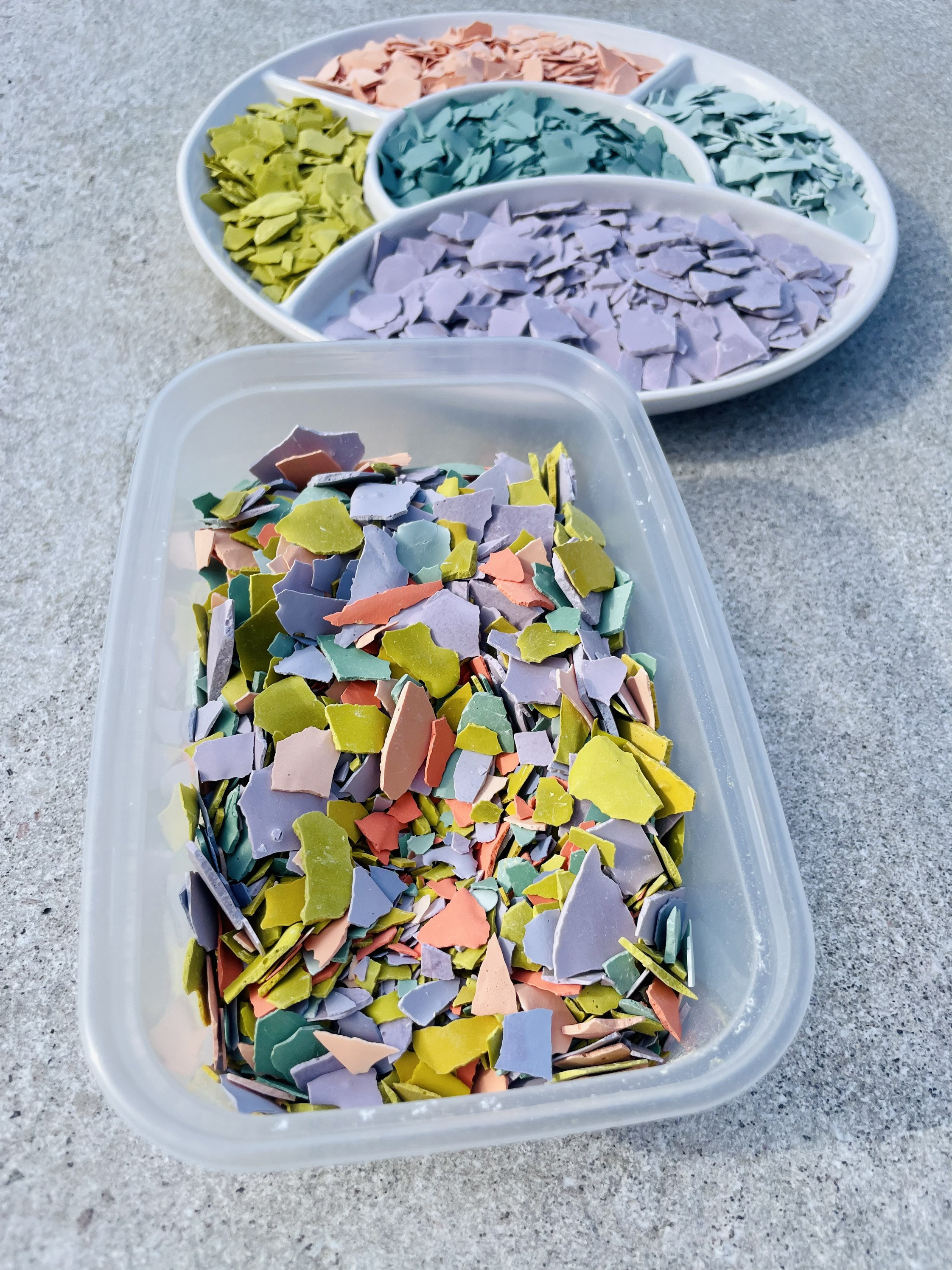 Jesmonite Terrazzo Chips / Lively Brights Mix / Ecoresin Etsy