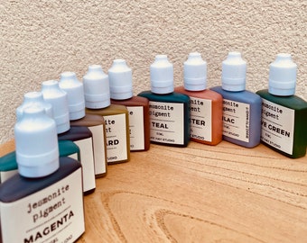 Jesmonite Pigment | 30ml Tropfflasche, handgemischte Farben