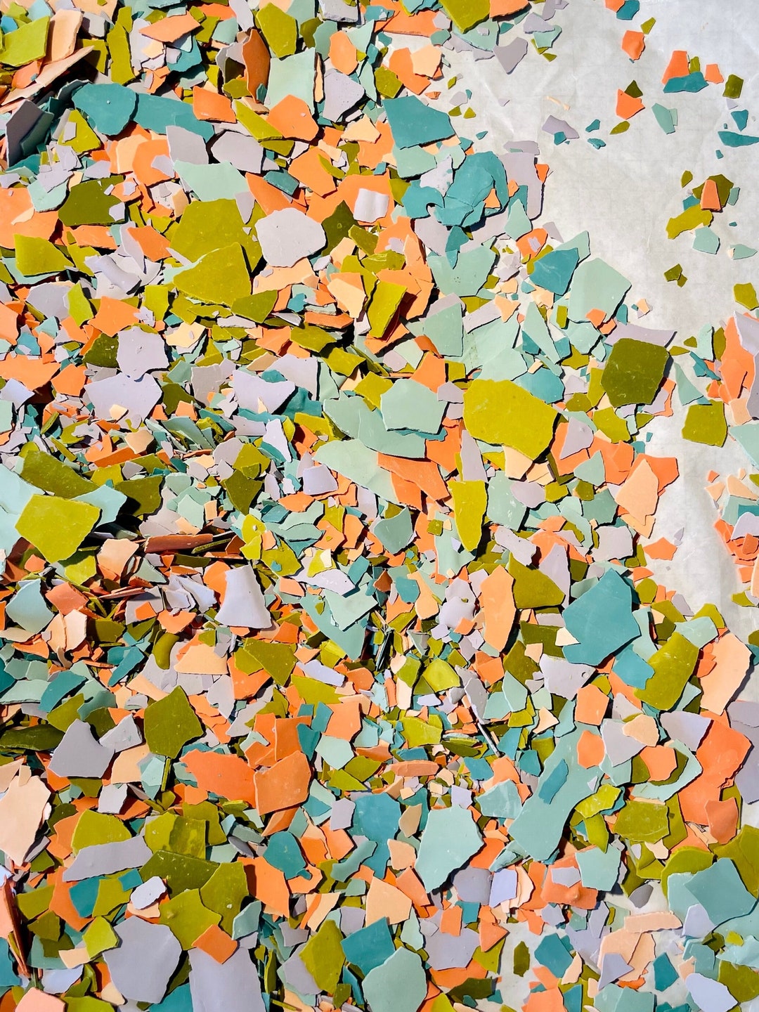 Jesmonite Terrazzo Chips / Lively Brights Mix / Ecoresin Hand Mixed Etsy