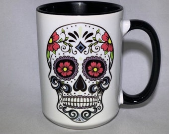 Sugar skull mug