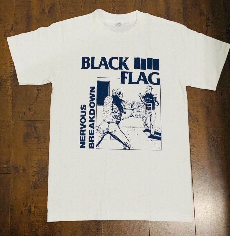 BLACK FLAG TShirt Nervous Breakdown Rock band T Shirt Tee Etsy