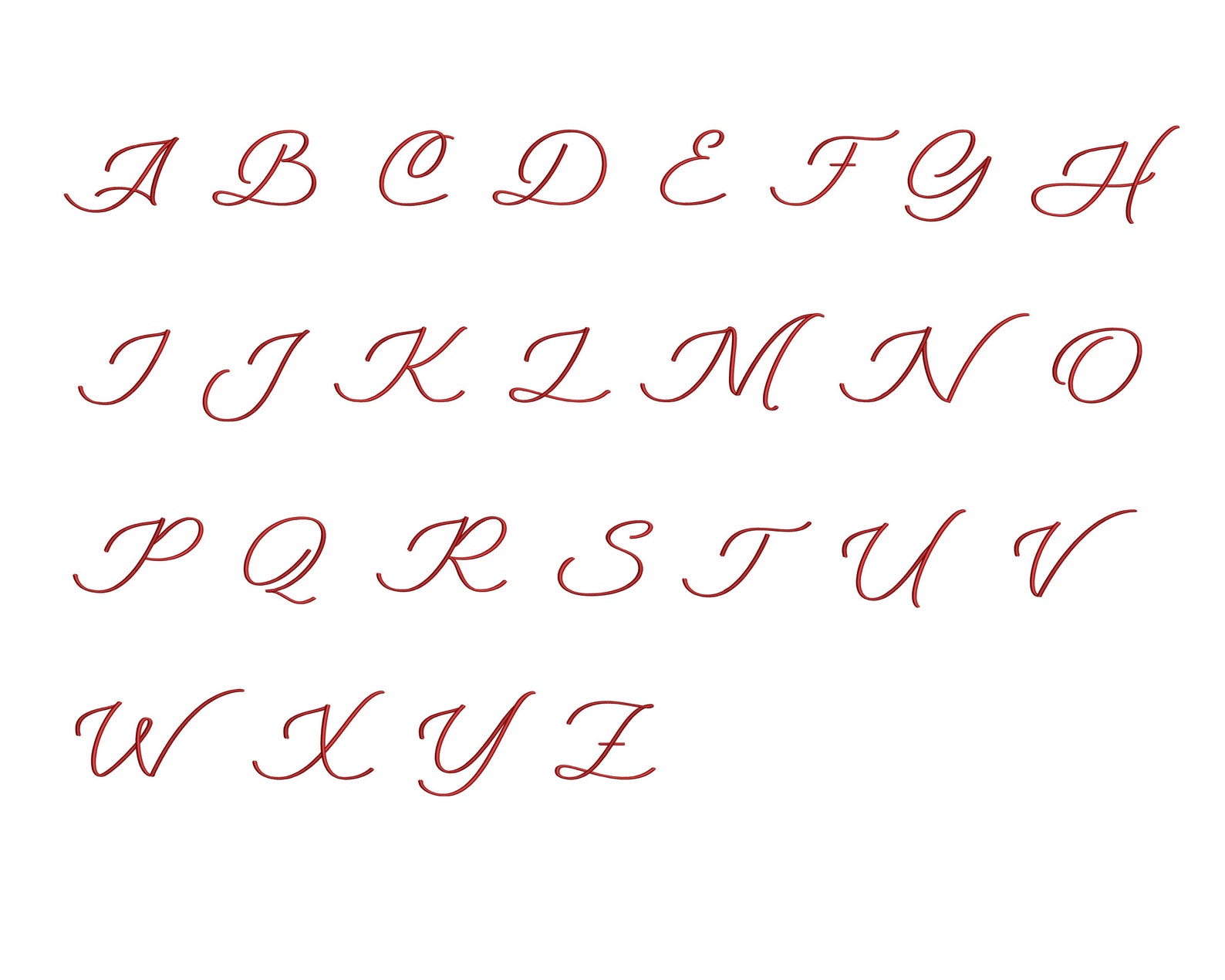 Valentine BX Script Embroidery Font Karen , Machine Embroidery Design ...