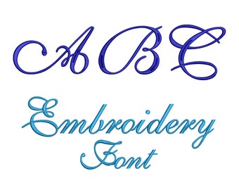 Embroidery font , Machine embroidery design , Monogram font