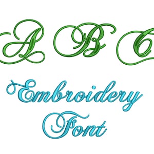 Embroidery fonts , Monogram font , Machine Embroidery Design Instant Download