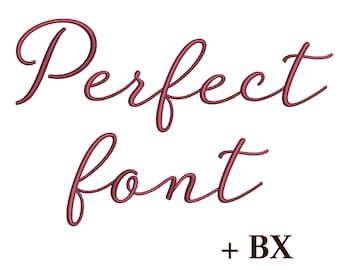 Script embroidery font , Machine embroidery design Perfect , BX embroidery font