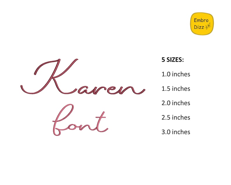 Valentine BX Script Embroidery Font Karen , Machine Embroidery Design ...