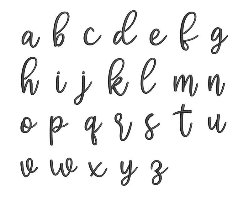 Halloween Script Machine Embroidery Font With Tails Spooky, Machine ...