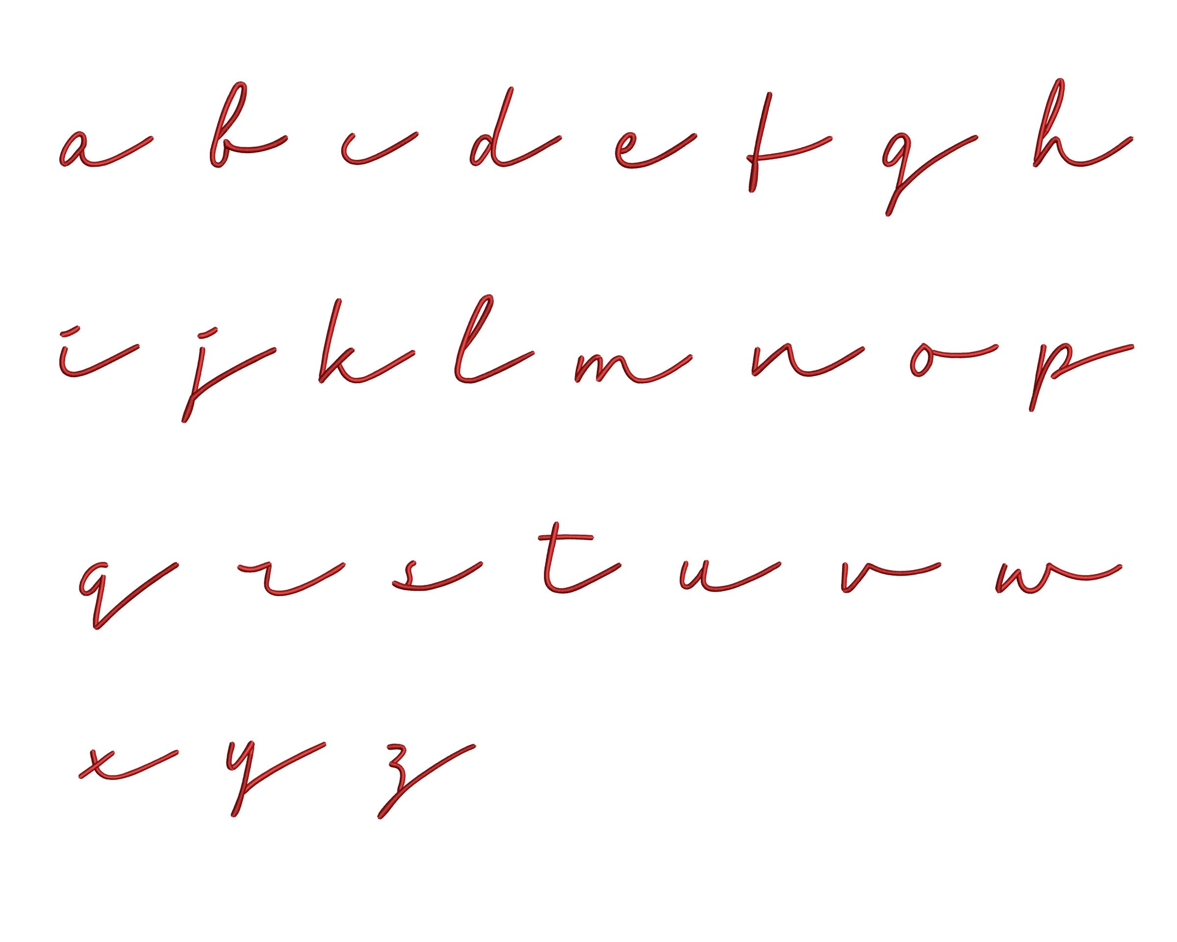 Script Machine Embroidery Font Anabel , Embroidery Design , BX Cursive ...