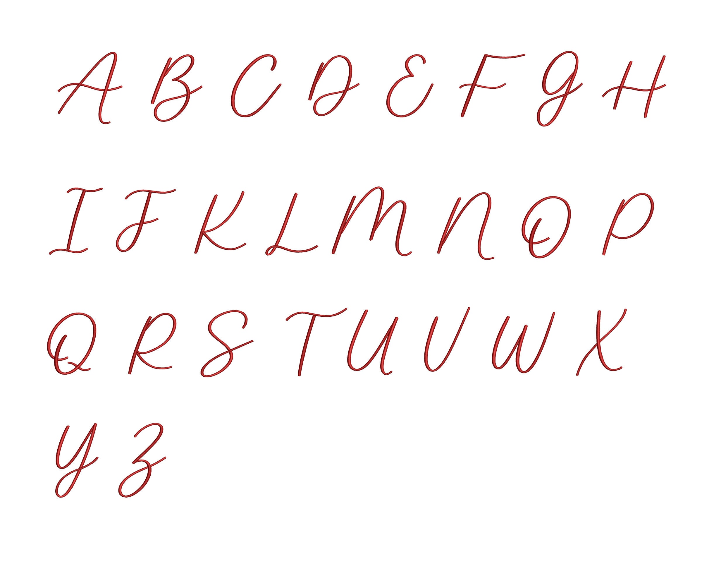 Script BX Embroidery Font Rosalie , Designs for Machine Embroidery ...