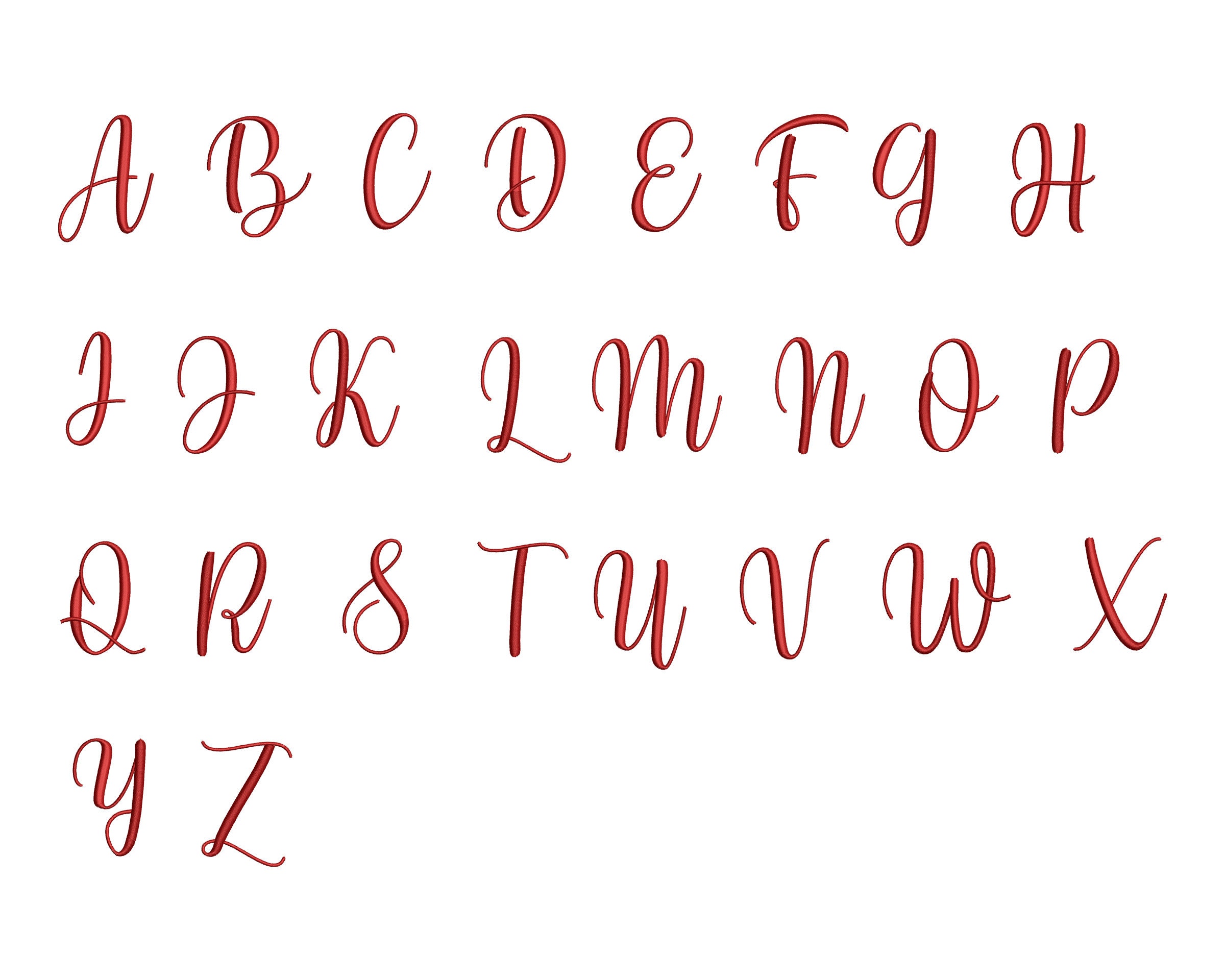 Machine Embroidery Script Script Machine Embroidery Font , Machine Embroidery Design , Cursive BX ...