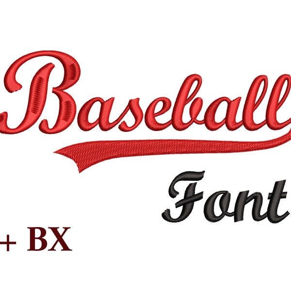 Baseball Machine embroidery font , Baby boy Embroidery designs for machine , BX font