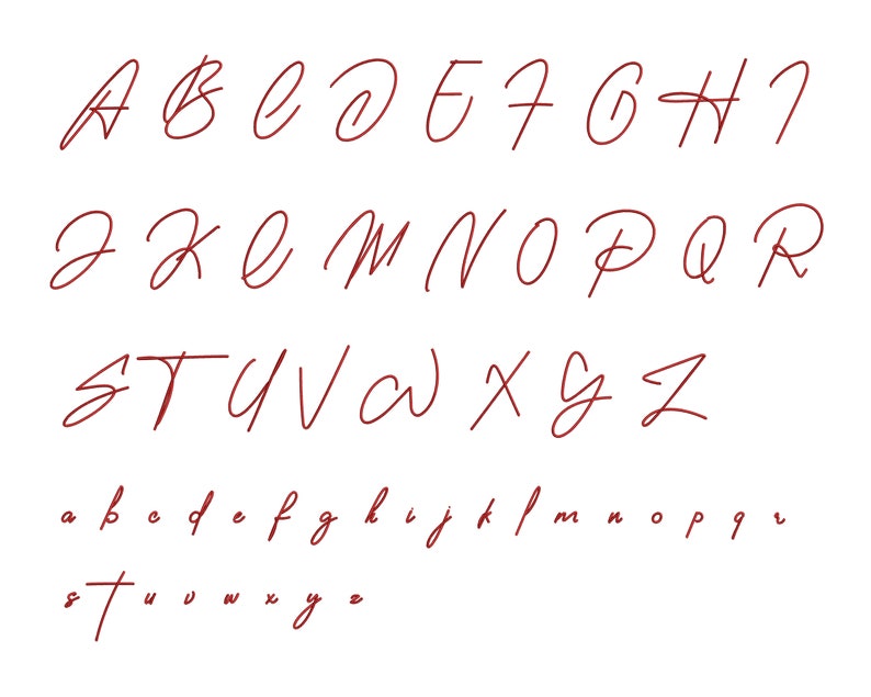 Script Cursive Machine Embroidery Font Sarah , Embroidery Design , BX ...